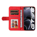 For OPPO Realme GT NEO2 Skin Feel Life Tree Metal Button Horizontal Flip Leather Phone Case(Red)