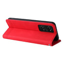 For OPPO Realme GT NEO2 Skin Feel Life Tree Metal Button Horizontal Flip Leather Phone Case(Red)