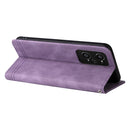 For OPPO Realme GT NEO2 Skin Feel Life Tree Metal Button Horizontal Flip Leather Phone Case(Purple)