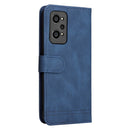 For OPPO Realme GT NEO2 Skin Feel Life Tree Metal Button Horizontal Flip Leather Phone Case(Blue)