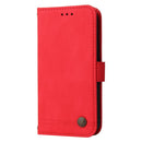 For Huawei Nova 8i / Honor 50 Lite Skin Feel Life Tree Metal Button Horizontal Flip Leather Phone Case(Red)