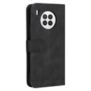 For Huawei Nova 8i / Honor 50 Lite Skin Feel Life Tree Metal Button Horizontal Flip Leather Phone Case(Black)