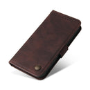 For Samsung Galaxy S22 Skin Feel Life Tree Metal Button Horizontal Flip Leather Phone Case(Brown)