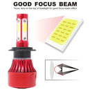 1 Pair X7 9012 DC12V / 22W / 2200LM / 6500K IP67 Car LED COB Lamp Beads Headlight(White Light)
