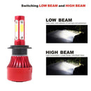 1 Pair X7 9012 DC12V / 22W / 2200LM / 6500K IP67 Car LED COB Lamp Beads Headlight(White Light)