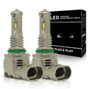 1 Pair A15 9006 DC9-16V / 30W / 3000LM / 6500K IP67 Car LED 3570 Lamp Beads Headlight(White Light)