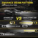 1 Pair A15 9006 DC9-16V / 30W / 3000LM / 6500K IP67 Car LED 3570 Lamp Beads Headlight(White Light)