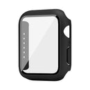 IMAK Shockproof PC Protective Case with Tempered Glass Film For Apple Watch Series 6 & SE & 5 & 4 44mm(Black)