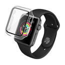 IMAK Shockproof PC Protective Case with Tempered Glass Film For Apple Watch Series 3 & 2 & 1 38mm(Transparent)