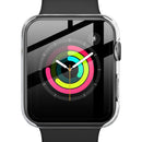 IMAK Shockproof PC Protective Case with Tempered Glass Film For Apple Watch Series 3 & 2 & 1 38mm(Transparent)