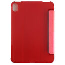 Silk Texture Three-fold Horizontal Flip Leather Tablet Case with Holder For iPad mini 6(Red)