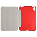 Silk Texture Three-fold Horizontal Flip Leather Tablet Case with Holder For iPad mini 6(Red)