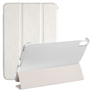 Silk Texture Three-fold Horizontal Flip Leather Tablet Case with Holder For iPad mini 6(White)