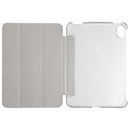 Silk Texture Three-fold Horizontal Flip Leather Tablet Case with Holder For iPad mini 6(White)