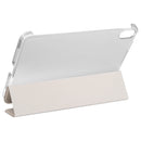 Silk Texture Three-fold Horizontal Flip Leather Tablet Case with Holder For iPad mini 6(White)