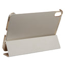 Silk Texture Three-fold Horizontal Flip Leather Tablet Case with Holder For iPad mini 6(Gold)