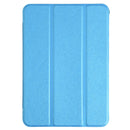 Silk Texture Three-fold Horizontal Flip Leather Tablet Case with Holder For iPad mini 6(Sky Blue)