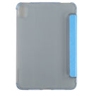 Silk Texture Three-fold Horizontal Flip Leather Tablet Case with Holder For iPad mini 6(Sky Blue)