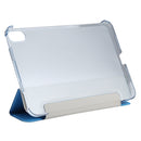 Silk Texture Three-fold Horizontal Flip Leather Tablet Case with Holder For iPad mini 6(Sky Blue)