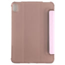 Silk Texture Three-fold Horizontal Flip Leather Tablet Case with Holder For iPad mini 6(Pink)