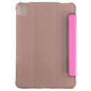Silk Texture Three-fold Horizontal Flip Leather Tablet Case with Holder For iPad mini 6(Rose Red)