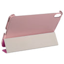 Silk Texture Three-fold Horizontal Flip Leather Tablet Case with Holder For iPad mini 6(Rose Red)