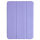 Silk Texture Three-fold Horizontal Flip Leather Tablet Case with Holder For iPad mini 6(Purple)