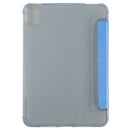 Silk Texture Three-fold Horizontal Flip Leather Tablet Case with Holder For iPad mini 6(Blue)