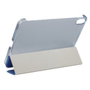 Silk Texture Three-fold Horizontal Flip Leather Tablet Case with Holder For iPad mini 6(Blue)