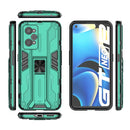 For OPPO Realme GT Neo2 5G Supersonic PC + TPU Shock-proof Phone Case with Holder(Green)