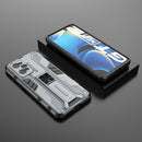 For OPPO Realme GT Neo2 5G Supersonic PC + TPU Shock-proof Phone Case with Holder(Grey)