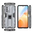 For vivo iQOO Z5 5G Supersonic PC + TPU Shock-proof Phone Case with Holder(Grey)