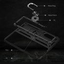 For Samsung Galaxy Z Fold3 5G Shockproof TPU + PC Phone Case with Rotating Holder(Black)