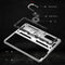 For Samsung Galaxy Z Fold3 5G Shockproof TPU + PC Phone Case with Rotating Holder(Silver)