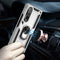 For Samsung Galaxy Z Fold3 5G Shockproof TPU + PC Phone Case with Rotating Holder(Silver)