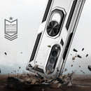 For Samsung Galaxy Z Fold3 5G Shockproof TPU + PC Phone Case with Rotating Holder(Silver)