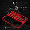 For Samsung Galaxy Z Fold3 5G Shockproof TPU + PC Phone Case with Rotating Holder(Red)