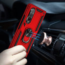 For Samsung Galaxy Z Fold3 5G Shockproof TPU + PC Phone Case with Rotating Holder(Red)