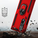 For Samsung Galaxy Z Fold3 5G Shockproof TPU + PC Phone Case with Rotating Holder(Red)