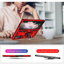 For Samsung Galaxy Z Fold3 5G Shockproof TPU + PC Phone Case with Rotating Holder(Red)
