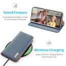 For Samsung Galaxy S22 Ultra 5G DUX DUCIS Hivo Series Cowhide Texture Leather Phone Case(Light Blue)