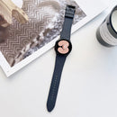 For Samsung Galaxy Watch4 40mm / 44mm Double-sided Leather Strap Watch Band(Blue)