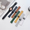 For Samsung Galaxy Watch4 40mm / 44mm Double-sided Leather Strap Watch Band(Green)