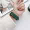 For Samsung Galaxy Watch4 40mm / 44mm Double-sided Leather Strap Watch Band(Green)