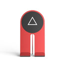 R-JUST SJ21 Geometric Pattern Aluminum Alloy Foldable Desktop Phones / Tablets Holder(Triangle Red)