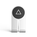 R-JUST SJ21 Geometric Pattern Aluminum Alloy Foldable Desktop Phones / Tablets Holder(Triangle Silver)