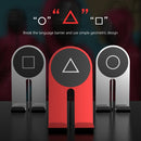 R-JUST SJ21 Geometric Pattern Aluminum Alloy Foldable Desktop Phones / Tablets Holder(Triangle Red)