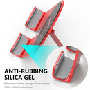 R-JUST SJ21 Geometric Pattern Aluminum Alloy Foldable Desktop Phones / Tablets Holder(Round Red)