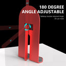 R-JUST SJ21 Geometric Pattern Aluminum Alloy Foldable Desktop Phones / Tablets Holder(Triangle Red)