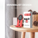 R-JUST SJ21 Geometric Pattern Aluminum Alloy Foldable Desktop Phones / Tablets Holder(Triangle Red)